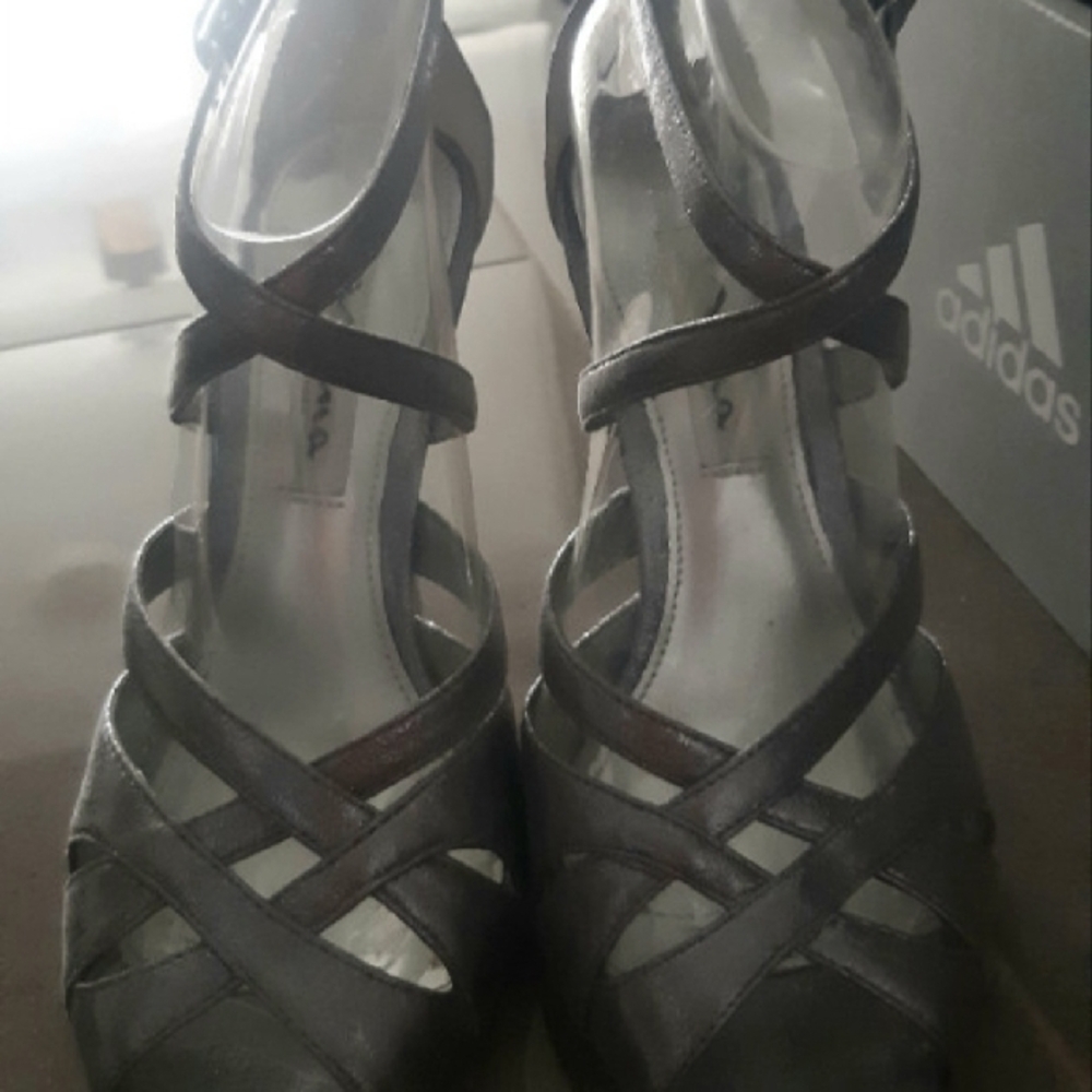 Women's Strappy Black Heels